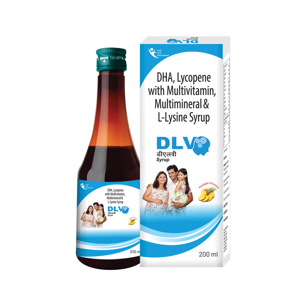 DLV Syrup 200ml – DHA, Lycopene, Lysine & Essential Nutrients